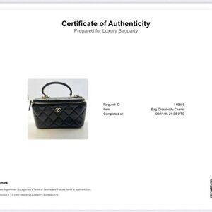 Chanel Classic Top Handle Vanity Case Microchipped Black CC411